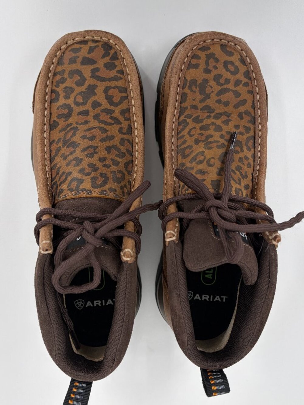 Ariat Edge LTE Composite Toe Work Boots Leopard Print Moc Chukka Womens 6.5C - Picture 2 of 15
